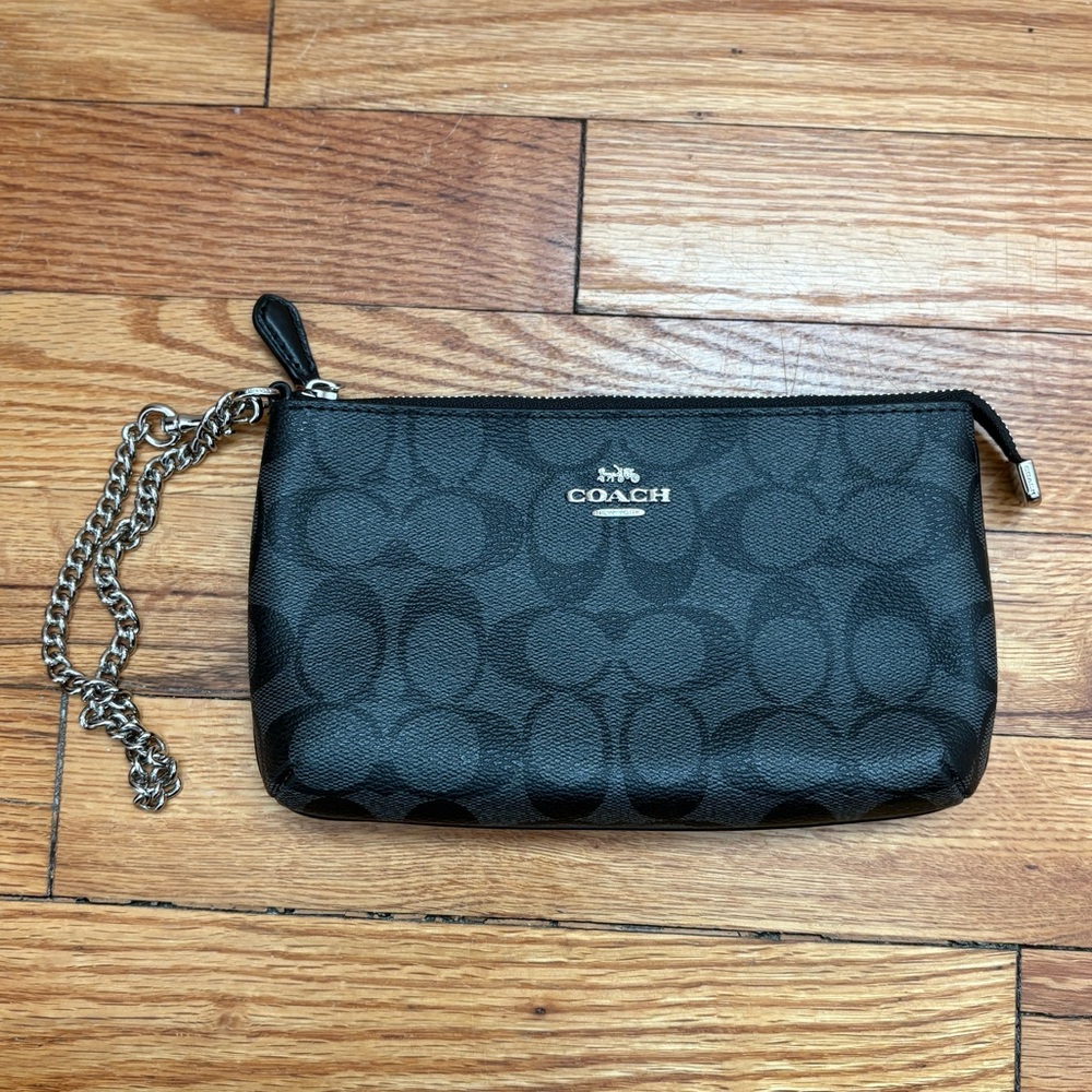 COACH Black Wristlet (Never used)